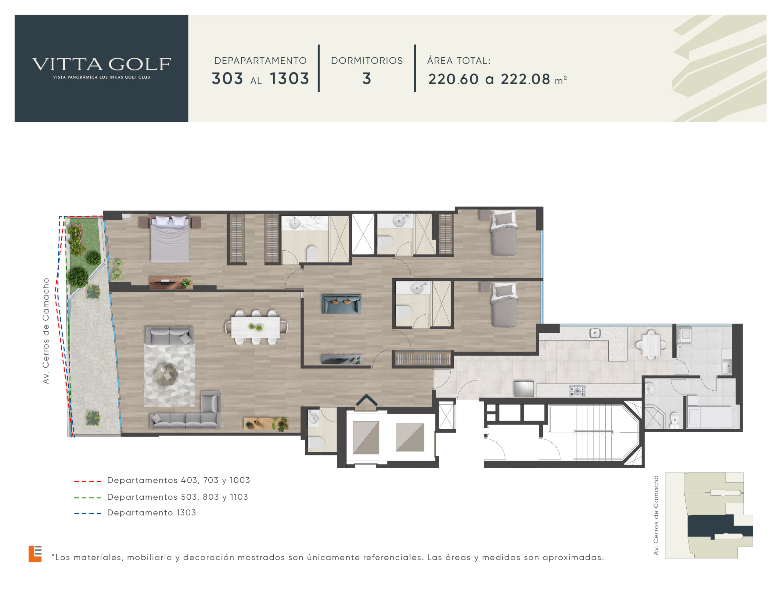 Departamento 303 al 1303